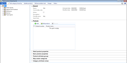 Creating New Retail Product Hierarchies | Extending Dynamics AX